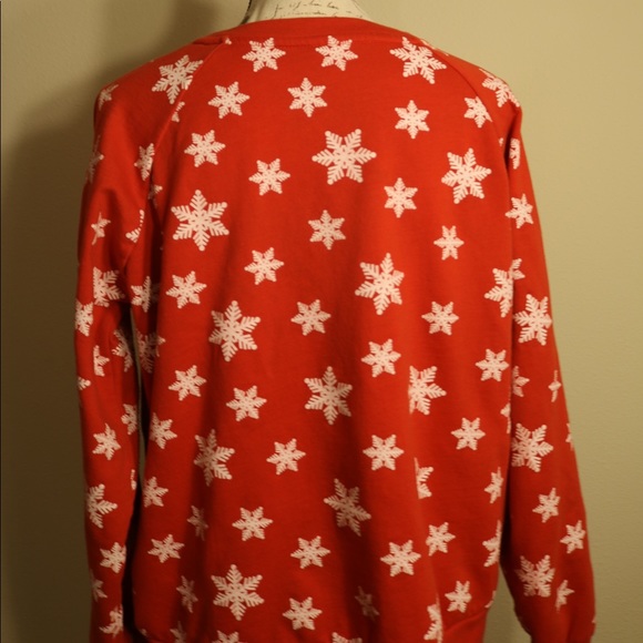 New Christmas sparkly snowman red sweater - Picture 5 of 5